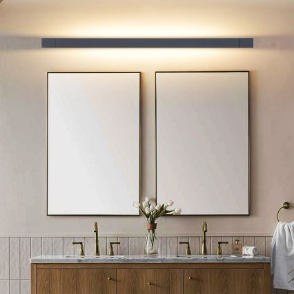 Brilagi - LED osvetlenie kúpeľňového zrkadla AQUA LINE LED/36W/230V 120 cm IP44 čierna CRI 90