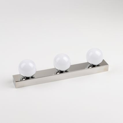 Brilagi - LED osvetlenie zrkadla do kúpeľne HOLLYWOOD 3xLED/3W/230V 39 cm IP44 lesklý chróm