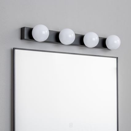 Brilagi - LED osvetlenie zrkadla do kúpeľne HOLLYWOOD 4xLED/3W/230V 53 cm IP44 čierne