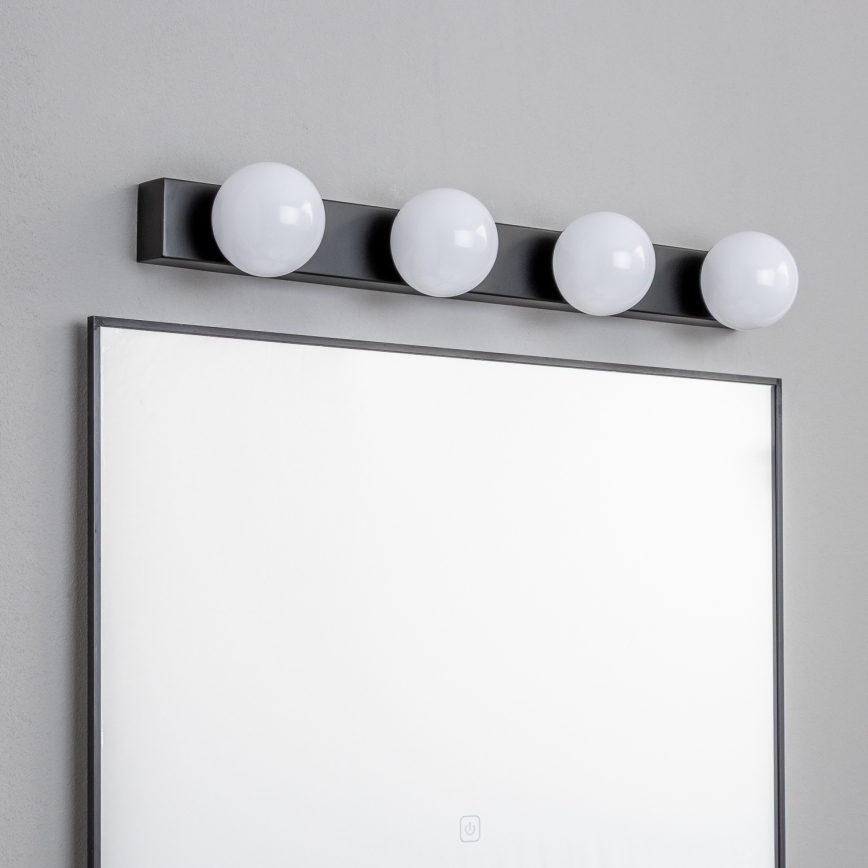 Brilagi - LED osvetlenie zrkadla do kúpeľne HOLLYWOOD 4xLED/3W/230V 53 cm IP44 čierne