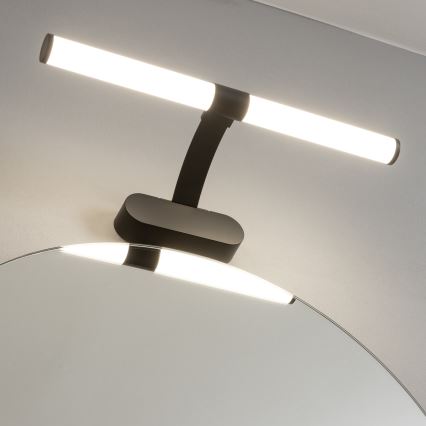 Brilagi - LED osvetlenie zrkadla do kúpeľne 2v1 TUBEO LED/6W/230V 40 cm IP44 čierna