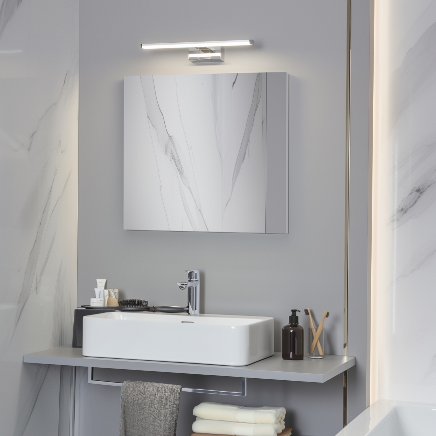 Brilagi - LED kúpeľňové osvetlenie na zrkadlo 3 v 1 VESTRA LED/8W/230V 40 cm IP44 lesklý chróm