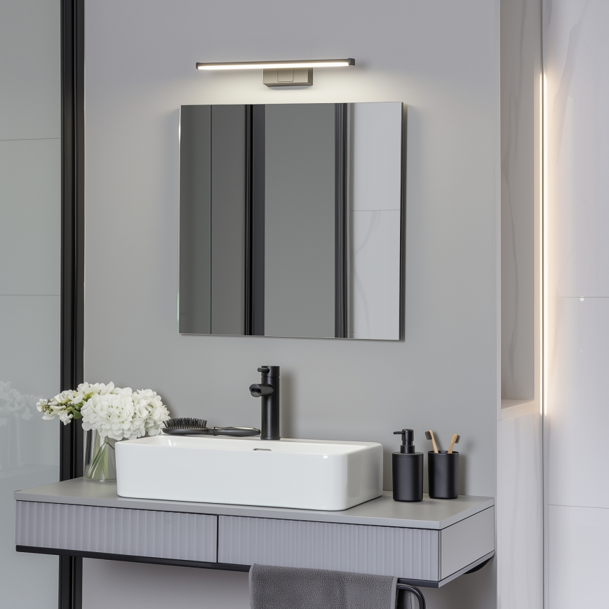 Brilagi - LED osvetlenie zrkadla do kúpeľne 3v1 VESTRA LED/8W/230V 40 cm IP44 čierna