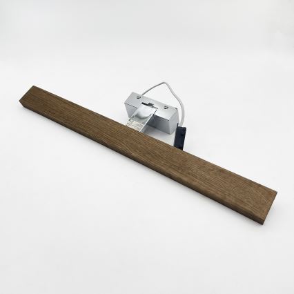 Brilagi - LED Kúpeľňové osvetlenie zrkadla WOODY MIRROR 3v1 LED/12W/230V 60 cm IP44 lesklý chróm/dub orech