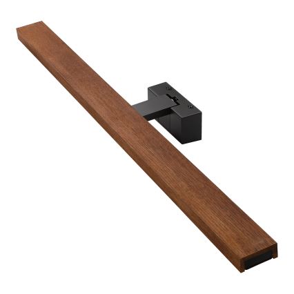 Brilagi - LED kúpeľňové osvetlenie zrkadla WOODY MIRROR 3v1 LED/15W/230V 80 cm IP44 čierna/dub čerešňa