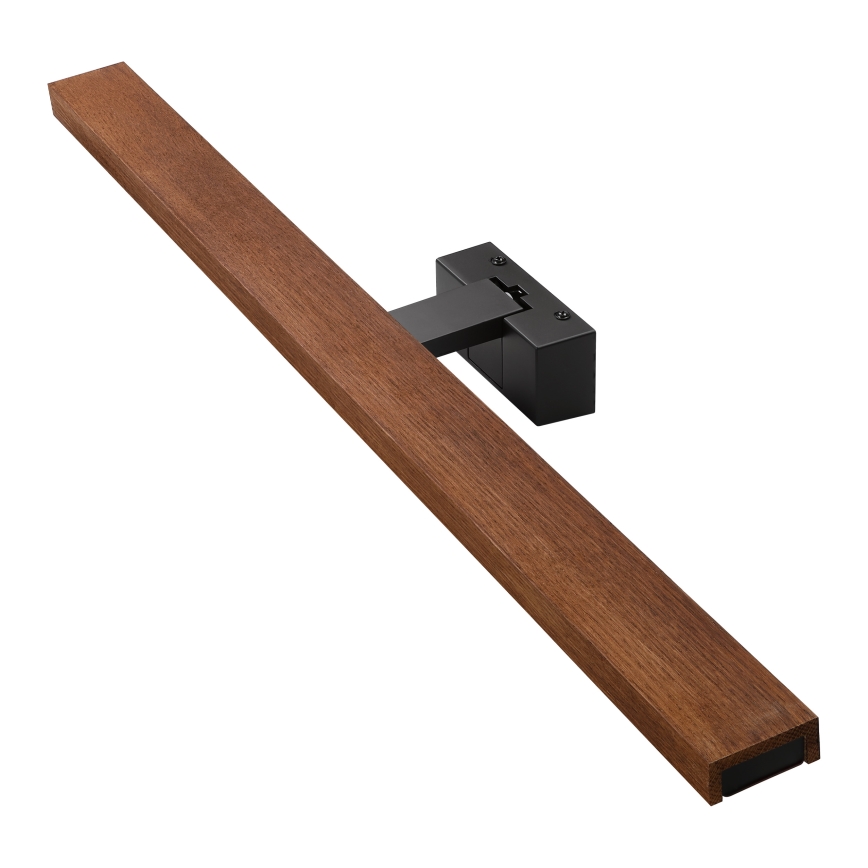 Brilagi - LED kúpeľňové osvetlenie zrkadla WOODY MIRROR 3v1 LED/15W/230V 80 cm IP44 čierna/dub čerešňa