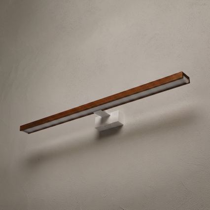 Brilagi - LED osvetlenie kúpeľňového zrkadla WOODY MIRROR 3v1 LED/15W/230V 80 cm IP44 biela/dub čerešňa