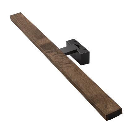 Brilagi - LED osvetlenie kúpeľňového zrkadla WOODY MIRROR 3v1 LED/15W/230V 80 cm IP44 čierna/dub orech