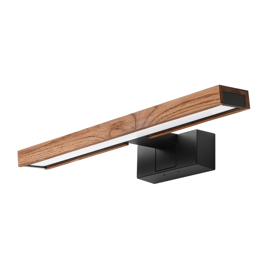 Brilagi - LED kúpeľňové osvetlenie zrkadla WOODY MIRROR 3v1 LED/8W/230V 40 cm IP44 čierna/dub
