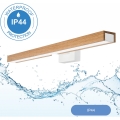 Brilagi - LED Kúpeľňové osvetlenie zrkadla WOODY MIRROR LED/12W/230V 60 cm IP44 dub/biela