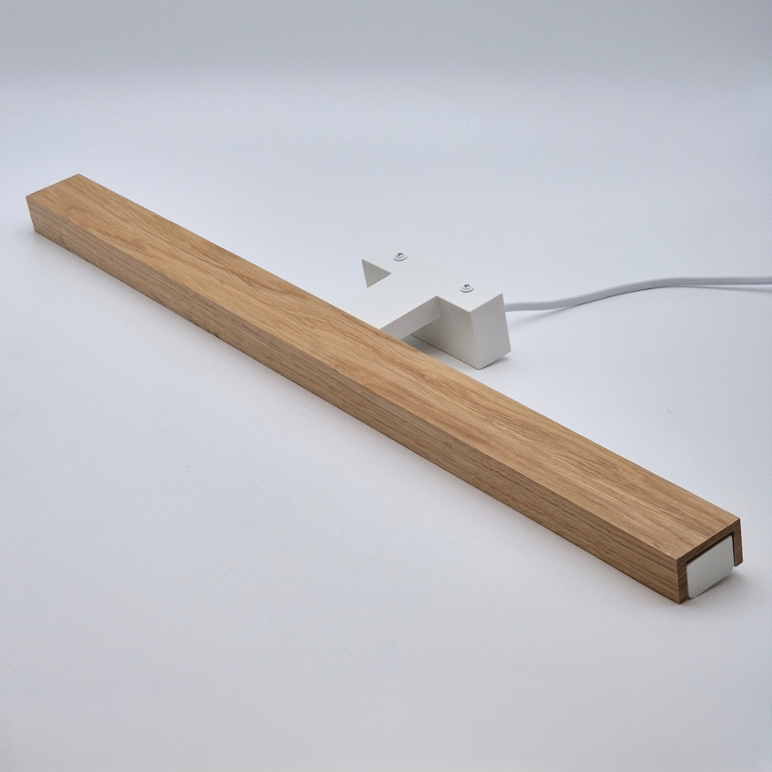 Brilagi - LED Kúpeľňové osvetlenie zrkadla WOODY MIRROR LED/12W/230V 60 cm IP44 dub/biela