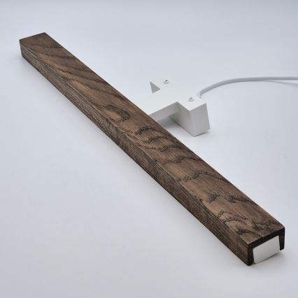 Brilagi - LED Kúpeľňové osvetlenie zrkadla WOODY MIRROR LED/12W/230V 60 cm IP44 dub orech/biela