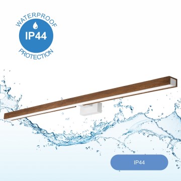 Brilagi - LED Kúpeľňové osvetlenie zrkadla WOODY MIRROR LED/15W/230V 90 cm IP44 dub čerešňa/biela