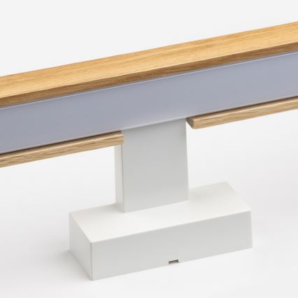 Brilagi - LED Kúpeľňové osvetlenie zrkadla WOODY MIRROR LED/15W/230V 90 cm IP44 dub/biela