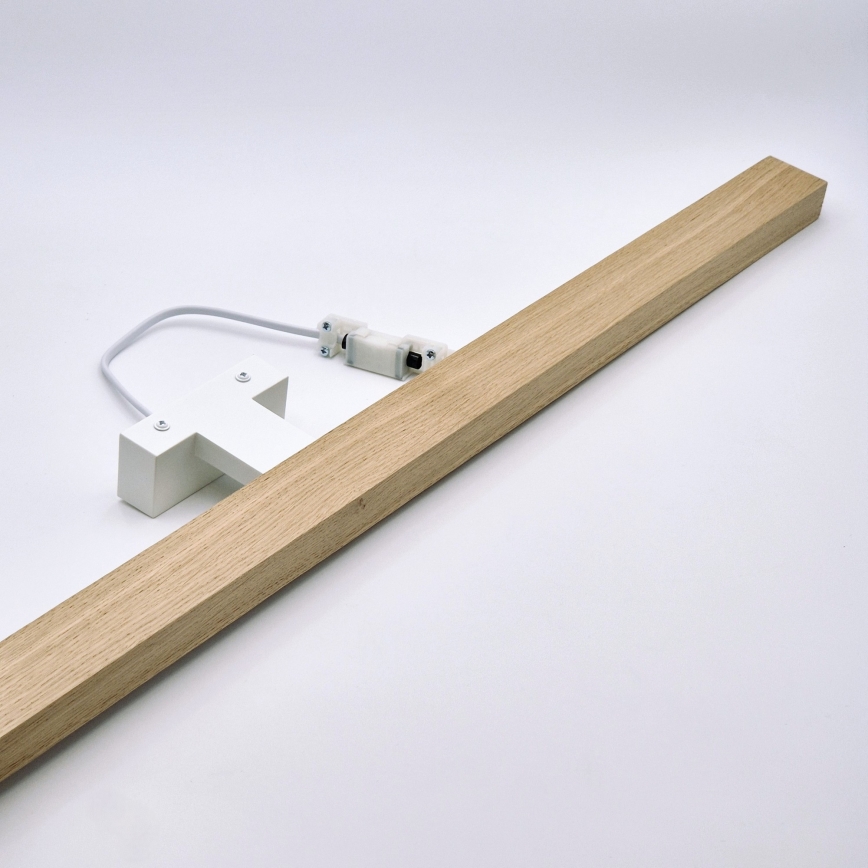 Brilagi - LED Kúpeľňové osvetlenie zrkadla WOODY MIRROR LED/15W/230V 90 cm IP44 dub/biela