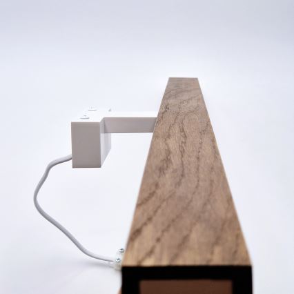 Brilagi - LED Kúpeľňové osvetlenie zrkadla WOODY MIRROR LED/15W/230V 90 cm IP44 dub čerešňa/biela