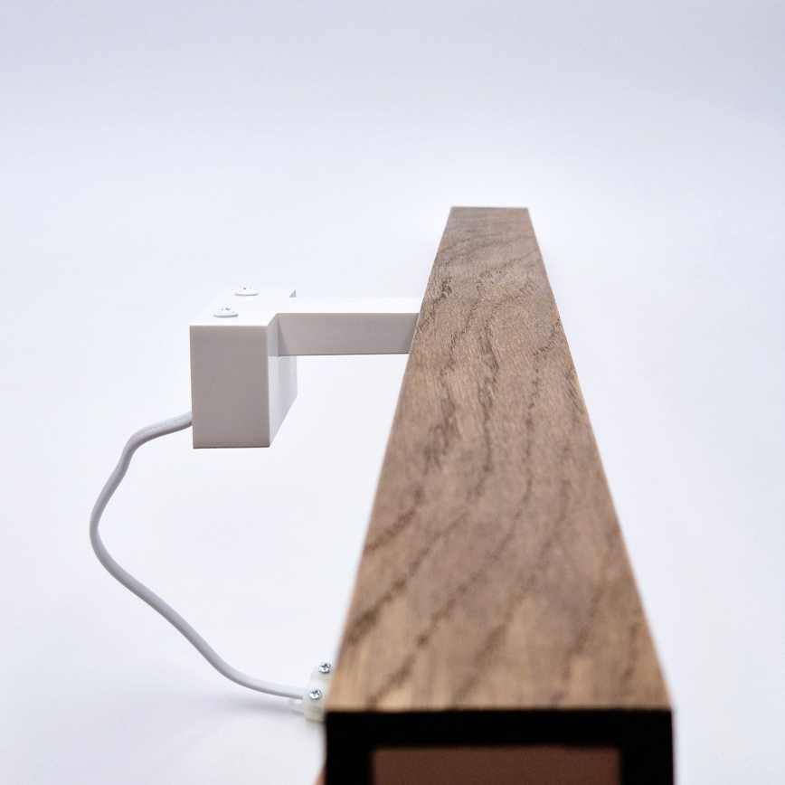 Brilagi - LED Kúpeľňové osvetlenie zrkadla WOODY MIRROR LED/15W/230V 90 cm IP44 dub čerešňa/biela