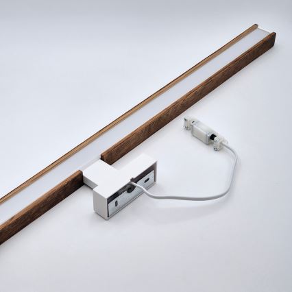 Brilagi - LED Kúpeľňové osvetlenie zrkadla WOODY MIRROR LED/15W/230V 90 cm IP44 dub čerešňa/biela