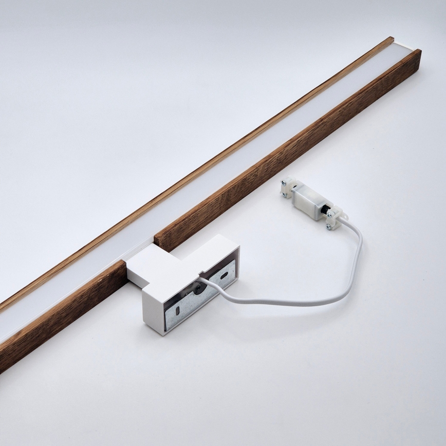 Brilagi - LED Kúpeľňové osvetlenie zrkadla WOODY MIRROR LED/15W/230V 90 cm IP44 dub čerešňa/biela
