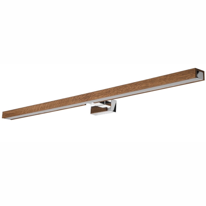 Brilagi - LED Kúpeľňové osvetlenie zrkadla WOODY MIRROR LED/15W/230V 90 cm IP44 dub čerešňa/lesklý chróm