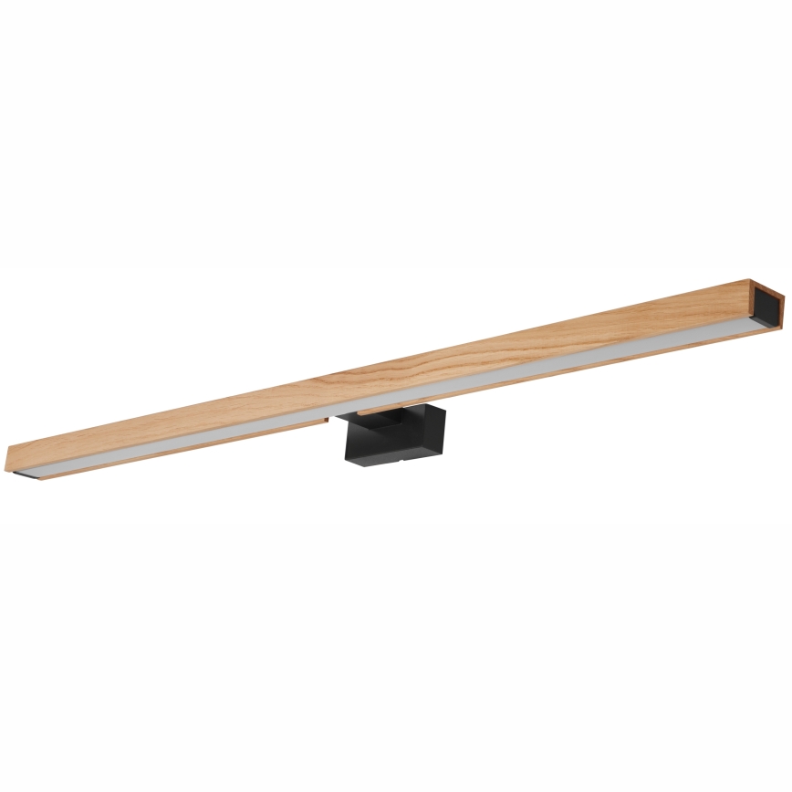 Brilagi - LED Kúpeľňové osvetlenie zrkadla WOODY MIRROR LED/15W/230V 90 cm IP44 dub/čierna