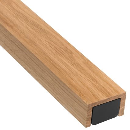 Brilagi - LED Kúpeľňové osvetlenie zrkadla WOODY MIRROR LED/15W/230V 90 cm IP44 dub/čierna