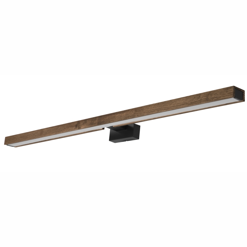 Brilagi - LED Kúpeľňové osvetlenie zrkadla WOODY MIRROR LED/15W/230V 90 cm IP44 dub orech/čierna