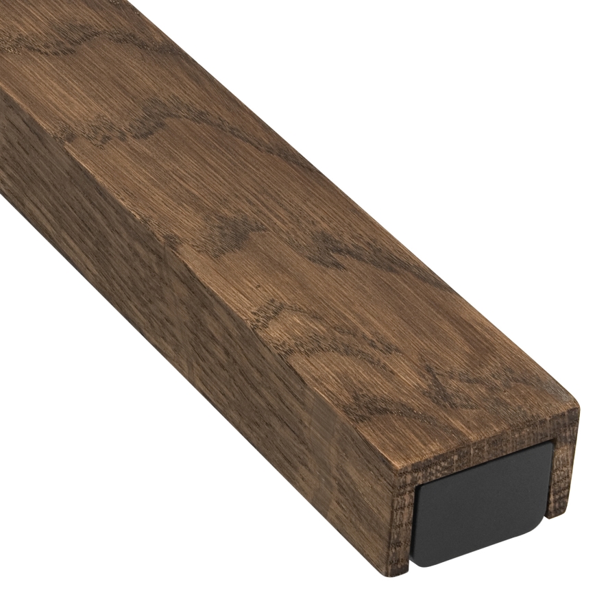 Brilagi - LED Kúpeľňové osvetlenie zrkadla WOODY MIRROR LED/15W/230V 90 cm IP44 dub orech/čierna