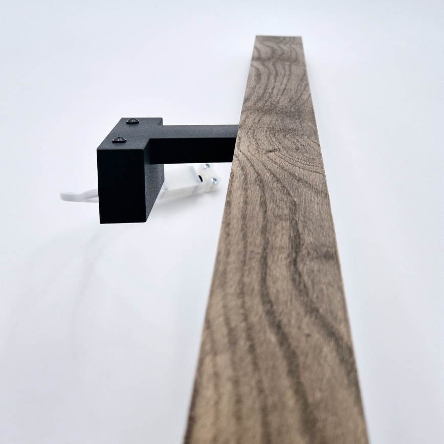 Brilagi - LED Kúpeľňové osvetlenie zrkadla WOODY MIRROR LED/15W/230V 90 cm IP44 dub orech/čierna