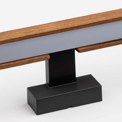 Brilagi - LED Kúpeľňové osvetlenie zrkadla WOODY MIRROR LED/15W/230V 90 cm IP44 dub čerešňa/čierna