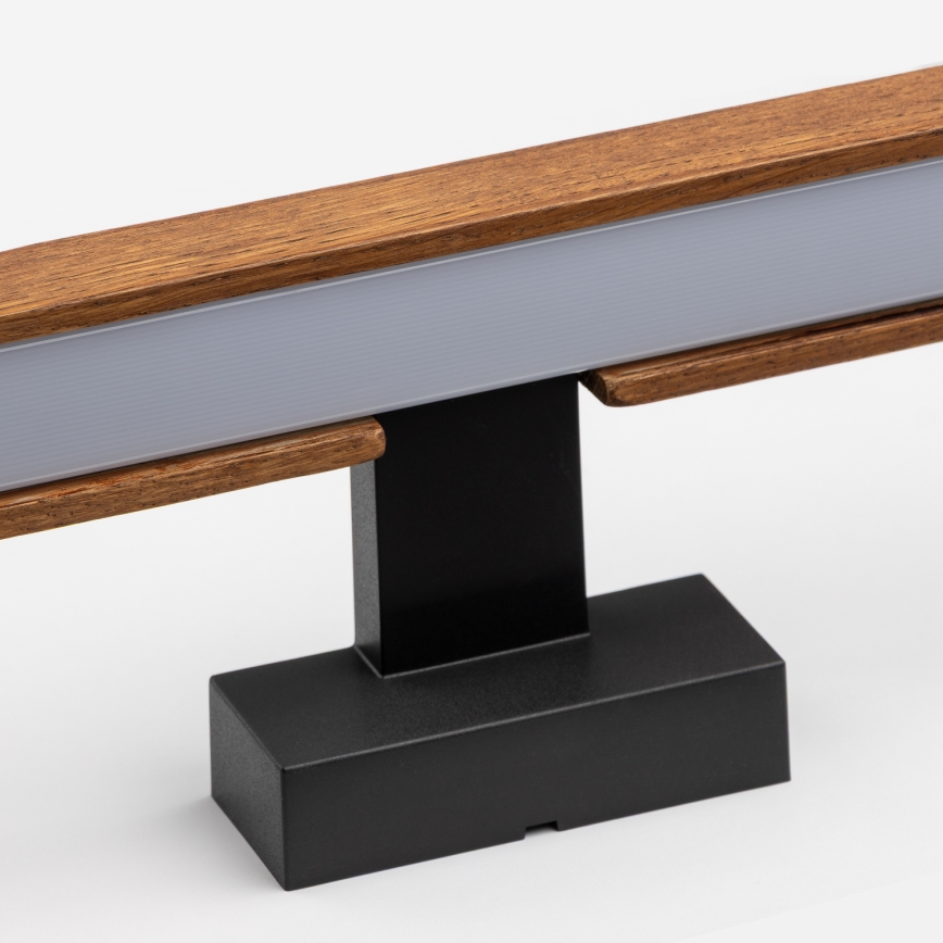 Brilagi - LED Kúpeľňové osvetlenie zrkadla WOODY MIRROR LED/15W/230V 90 cm IP44 dub čerešňa/čierna