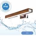 Brilagi - LED Kúpeľňové osvetlenie zrkadla WOODY MIRROR LED/8W/230V 40 cm IP44 dub čerešňa/lesklý chróm