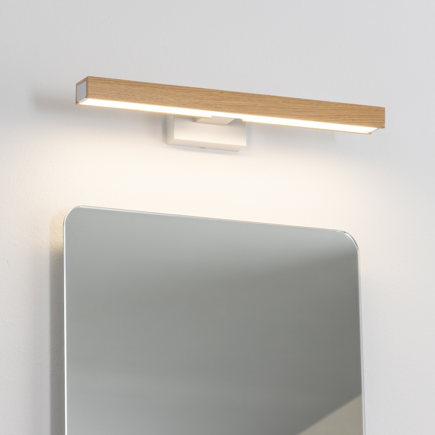 Brilagi - LED Kúpeľňové osvetlenie zrkadla WOODY MIRROR LED/8W/230V 40 cm IP44 dub/biela