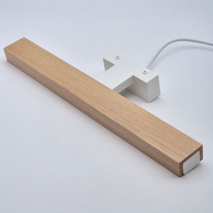 Brilagi - LED Kúpeľňové osvetlenie zrkadla WOODY MIRROR LED/8W/230V 40 cm IP44 dub/biela