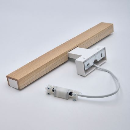 Brilagi - LED Kúpeľňové osvetlenie zrkadla WOODY MIRROR LED/8W/230V 40 cm IP44 dub/biela