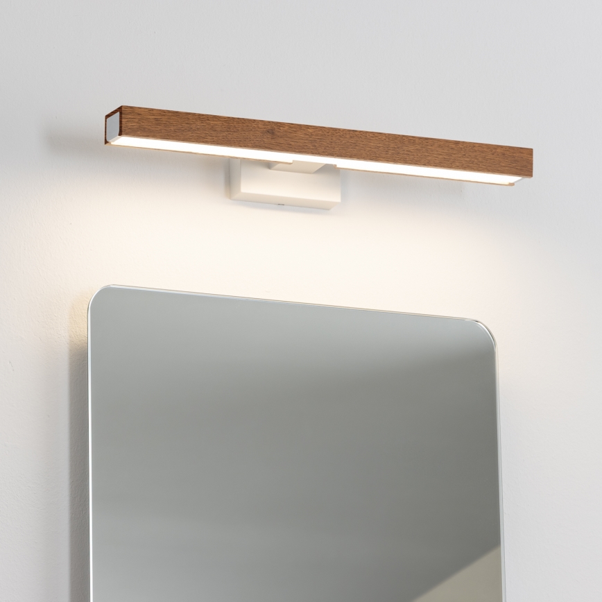 Brilagi - LED Kúpeľňové osvetlenie zrkadla WOODY MIRROR LED/8W/230V 40 cm IP44 dub čerešňa/biela