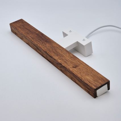 Brilagi - LED Kúpeľňové osvetlenie zrkadla WOODY MIRROR LED/8W/230V 40 cm IP44 dub čerešňa/biela
