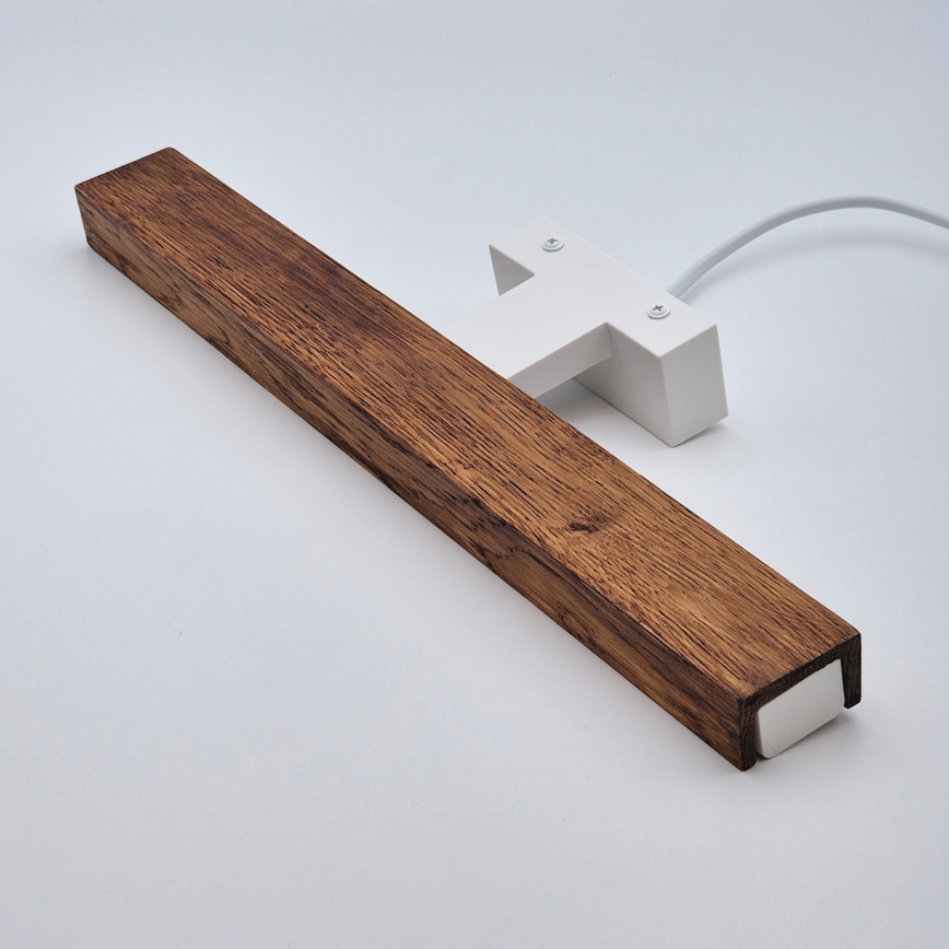 Brilagi - LED Kúpeľňové osvetlenie zrkadla WOODY MIRROR LED/8W/230V 40 cm IP44 dub čerešňa/biela