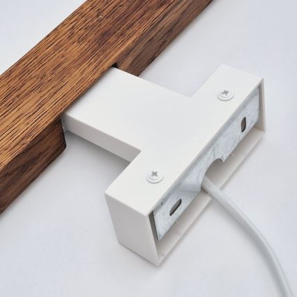 Brilagi - LED Kúpeľňové osvetlenie zrkadla WOODY MIRROR LED/8W/230V 40 cm IP44 dub čerešňa/biela