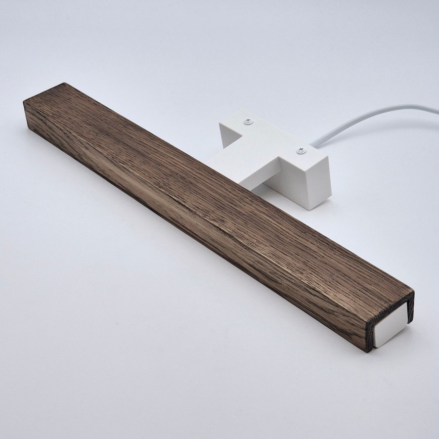 Brilagi - LED Kúpeľňové osvetlenie zrkadla WOODY MIRROR LED/8W/230V 40 cm IP44 dub orech/biela