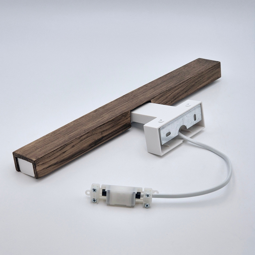 Brilagi - LED Kúpeľňové osvetlenie zrkadla WOODY MIRROR LED/8W/230V 40 cm IP44 dub orech/biela