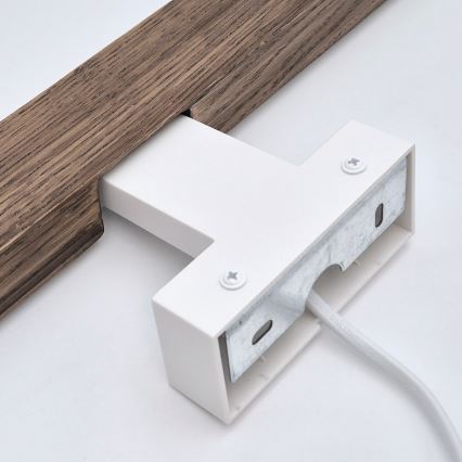 Brilagi - LED Kúpeľňové osvetlenie zrkadla WOODY MIRROR LED/8W/230V 40 cm IP44 dub orech/biela