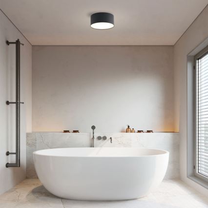 Brilagi - LED kúpeľňové stropné svietidlo FORIS LED/20W/230V priemer 15 cm čierne IP44