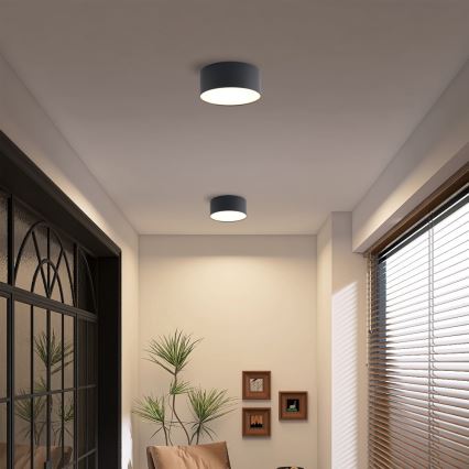 Brilagi - LED kúpeľňové stropné svietidlo FORIS LED/20W/230V priemer 15 cm čierne IP44