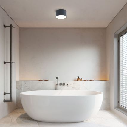 Brilagi - LED kúpeľňové stropné svietidlo FORIS LED/9W/230V, priemer 9 cm, antracit, IP44, CRI 90