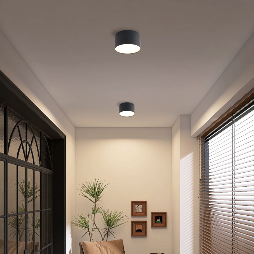 Brilagi - LED kúpeľňové stropné svietidlo FORIS LED/9W/230V pr. 9 cm čierne IP44