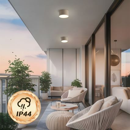 Brilagi - LED kúpeľňové stropné svietidlo FORIS LED/9W/230V pr. 9 cm béžové IP44 CRI 90