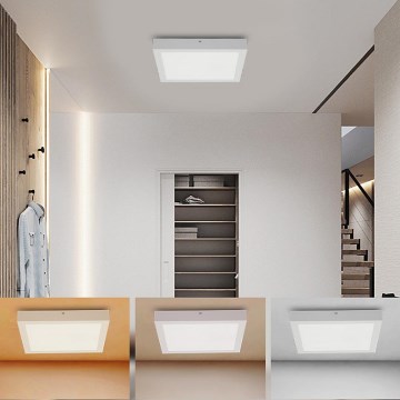 Brilagi - LED Kúpeľňové stropné svietidlo FRAME LED/24W/230V 30x30 cm 3000/4000/6000K IP44 biela