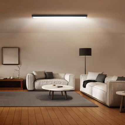 Brilagi - LED Kúpeľňové stropné svietidlo FRAME LED/50W/230V 120x30 cm IP44 čierna