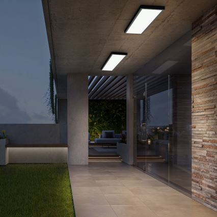 Brilagi - LED Kúpeľňové stropné svietidlo FRAME LED/50W/230V 120x30 cm IP44 čierna
